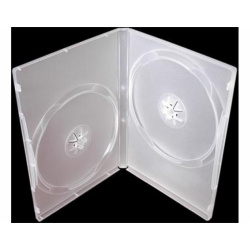 2 DVD Box Super 14mm Clear - Carton 100pcs 