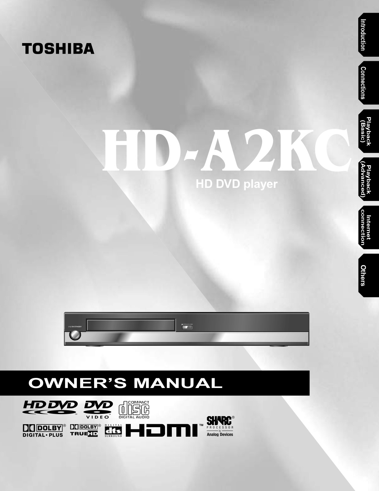 Toshiba HD-A2KC HD DVD Player Owner's Manual - Instant Download