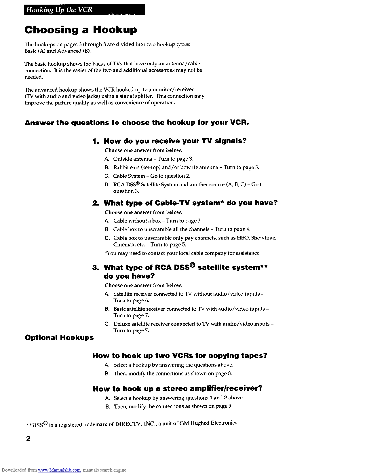 RCA VIDEO CASSETTE RECORDER USER'S GUIDE - MODEL VR725HF - INSTANT DOWNLOAD - Image 4