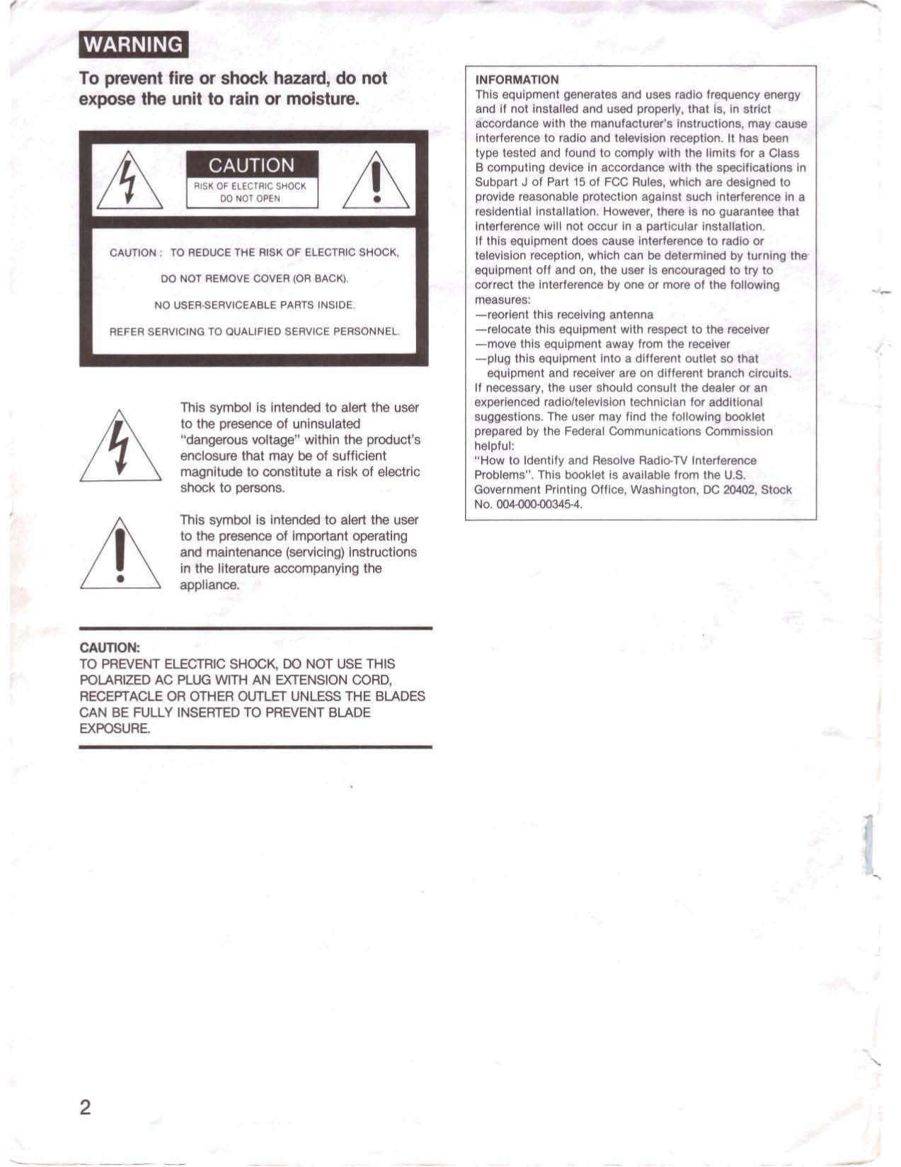 SONY Stereo Video Cassette Recorder SL-HF1000 Operating Instructions - Image 3