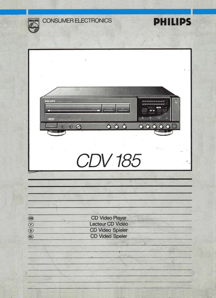 Philips CDV-185 User Manual Instant Download