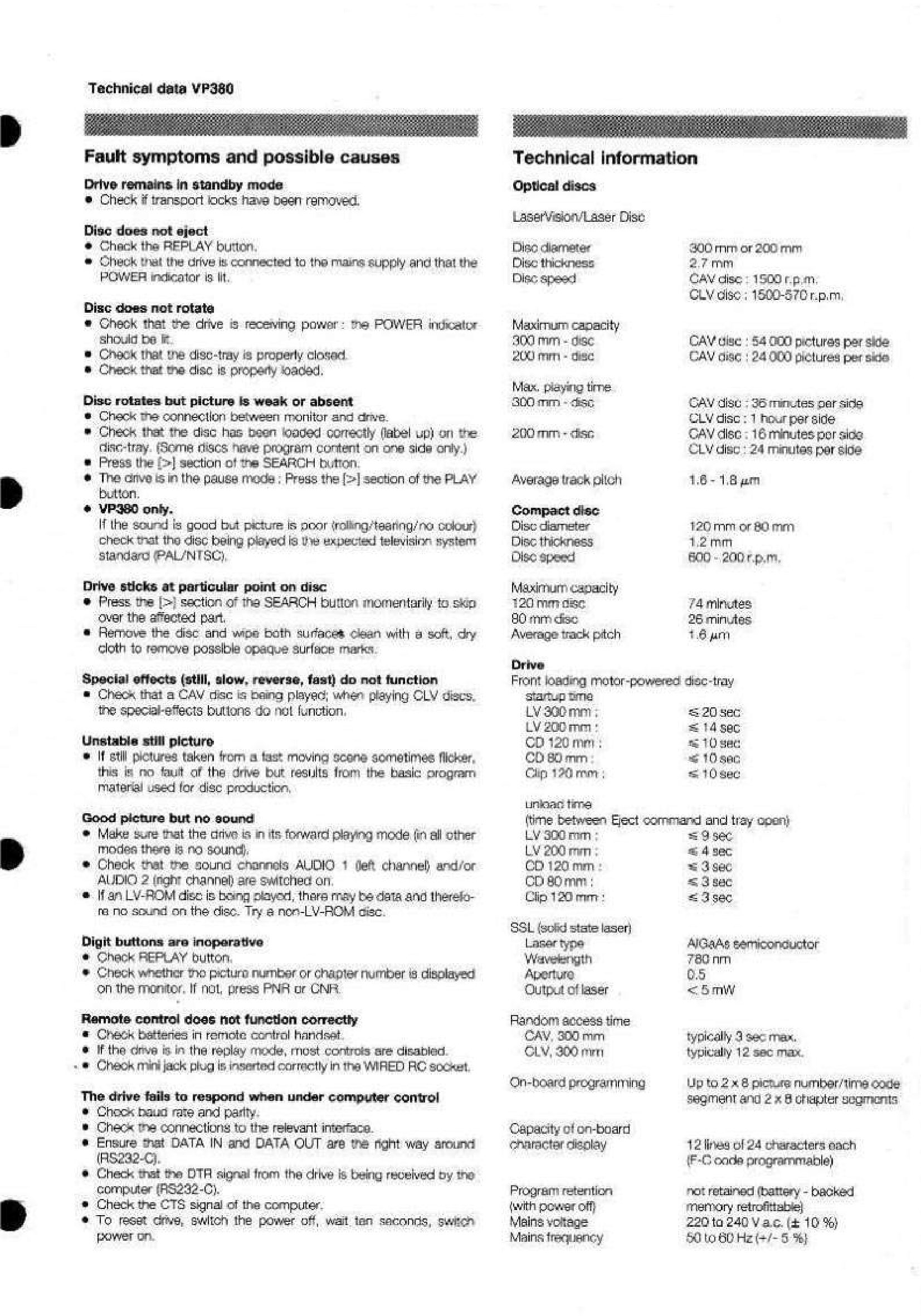 Philips Professional Optical Disc Drive Multi Standard 22VP380 Service Manual (Instant Download) - Image 4