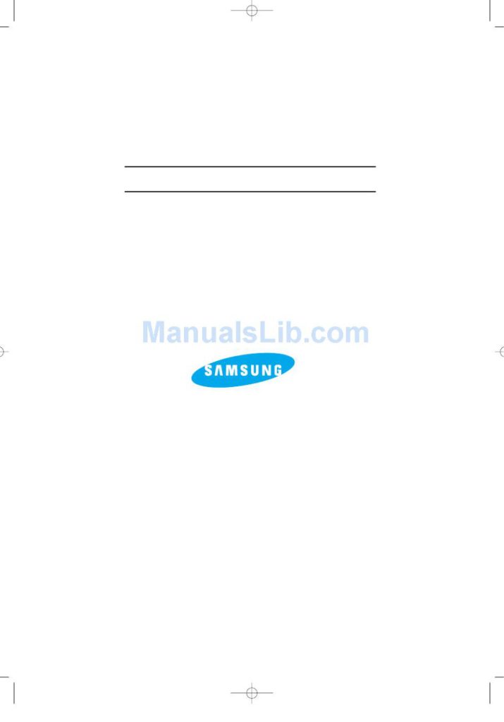 Samsung VCD 311M Video CD Operating Instructions (Instant Download)