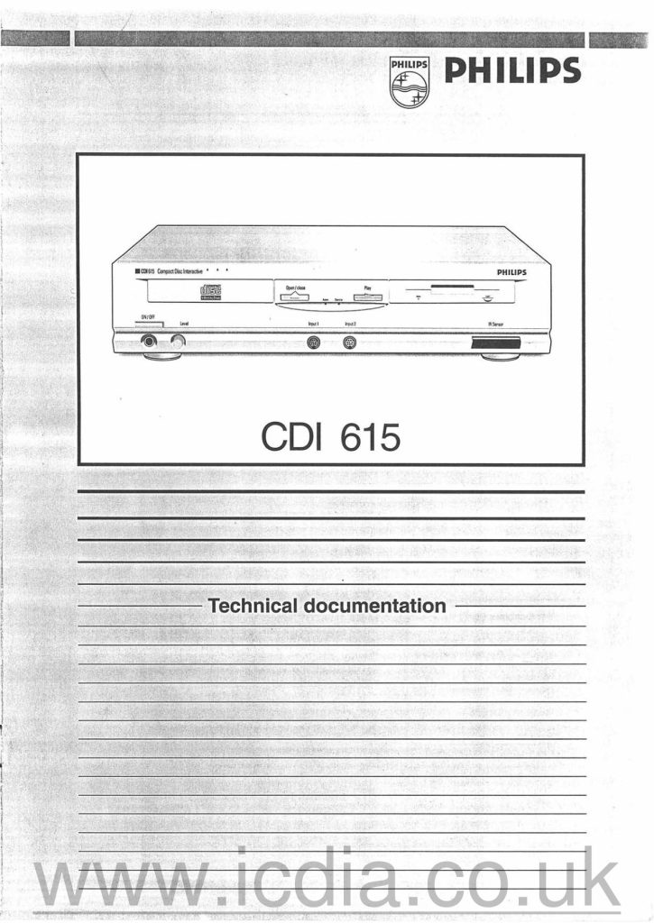 Philips CDI 615 techdoc CD-i Manual EN (Instant Download)