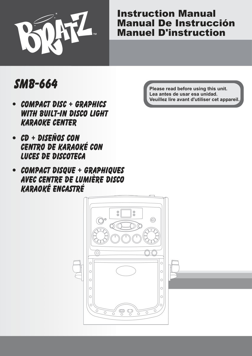 Singing Machine CD+G Karaoke Manual f27b58 (Instant Download)