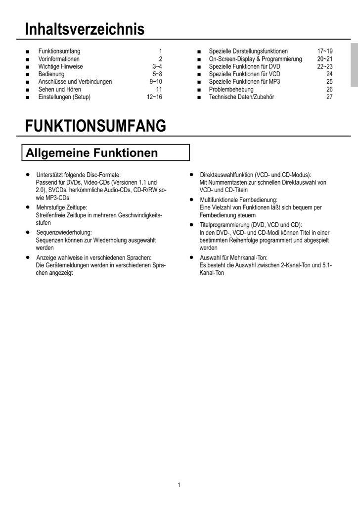 CyberHome AD M512 DVD Manual DE (Instant Download)