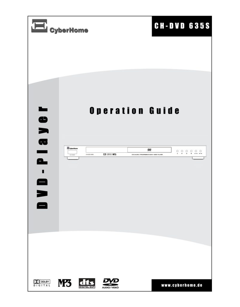 CyberHome CH DVD 635 Manual EN (Instant Download)