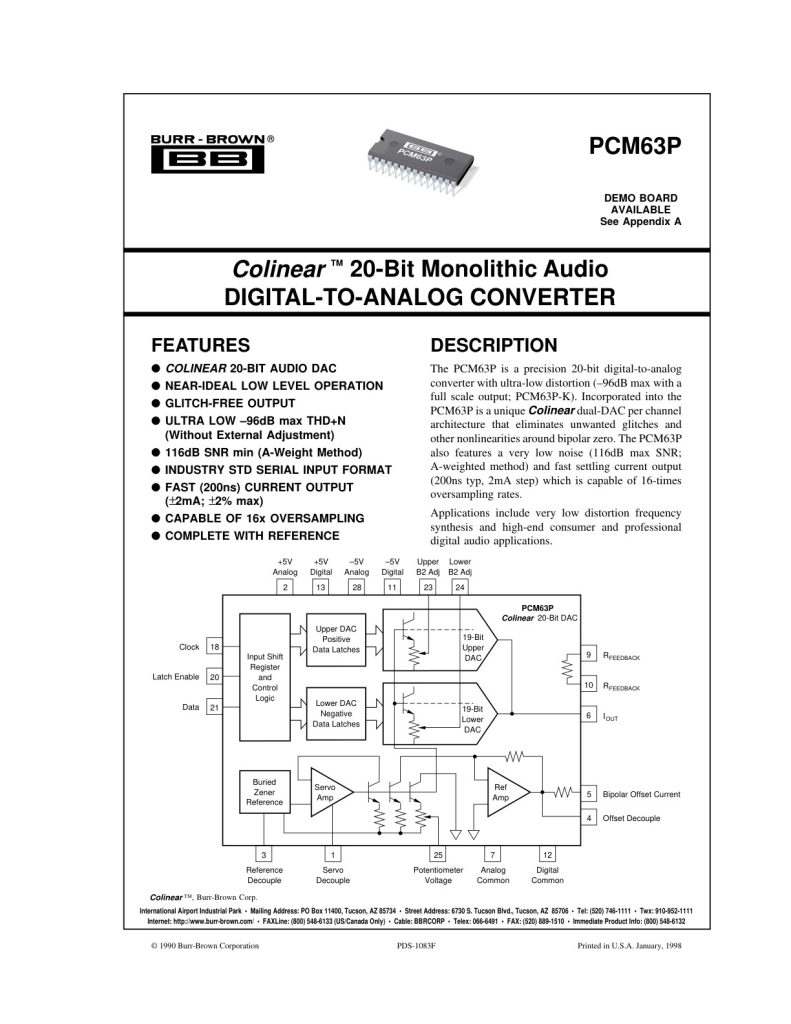 PCM63P Datasheet (Instant Download)