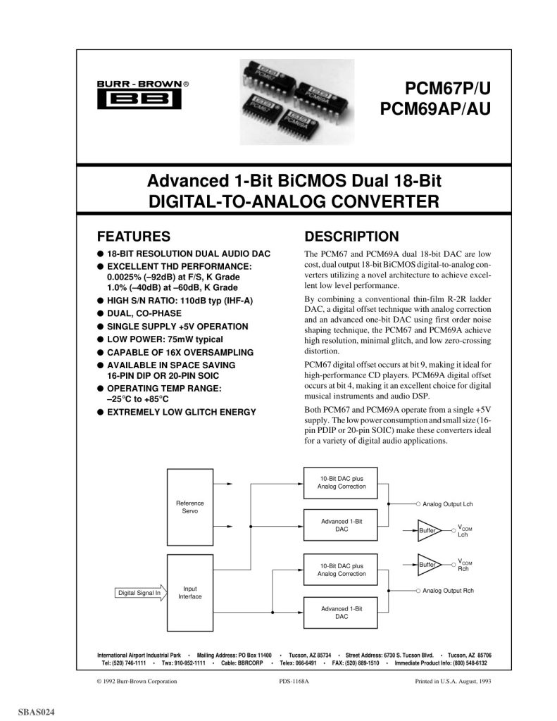 PCM67P Datasheet (Instant Download)