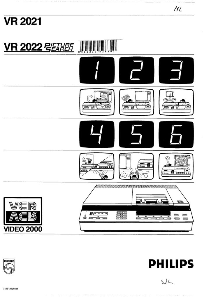 Philips VR2022 Video 2000 Owner Manual EN (Instant Download)