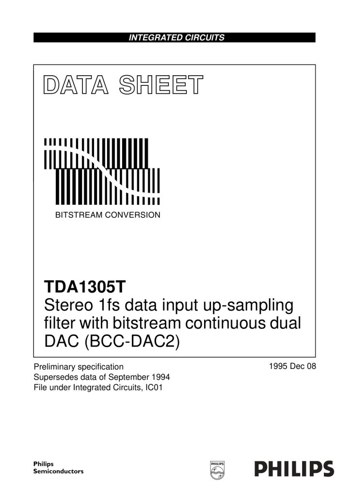 TDA1305 Datasheet (Instant Download)