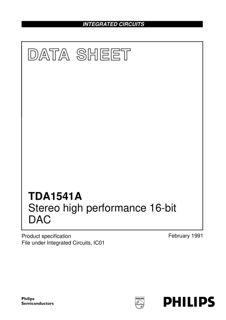 TDA1541A Datasheet (Instant Download)