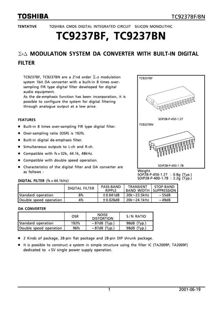 TC9237 Datasheet (Instant Download)