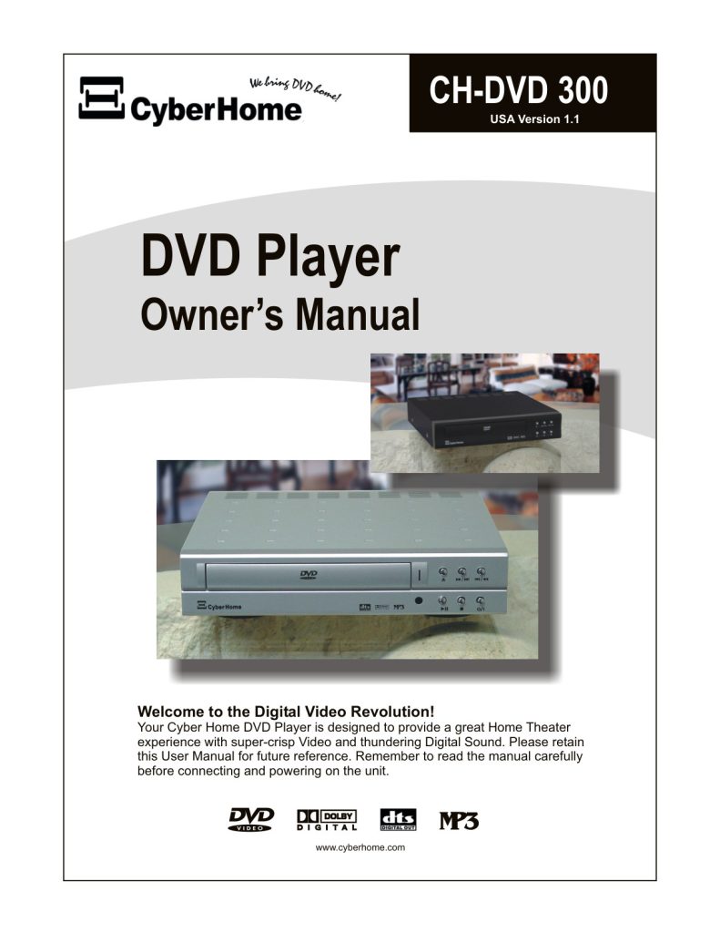 CyberHome CH DVD 300 user manual (Instant Download)