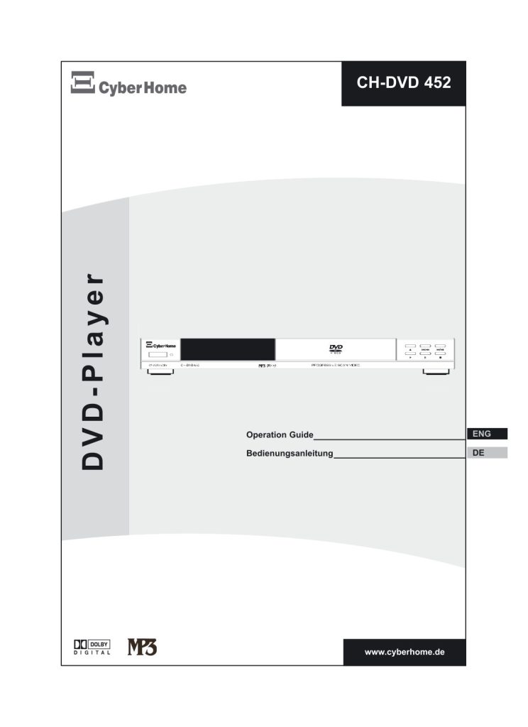 CyberHome CH DVD 452 user manual (Instant Download)