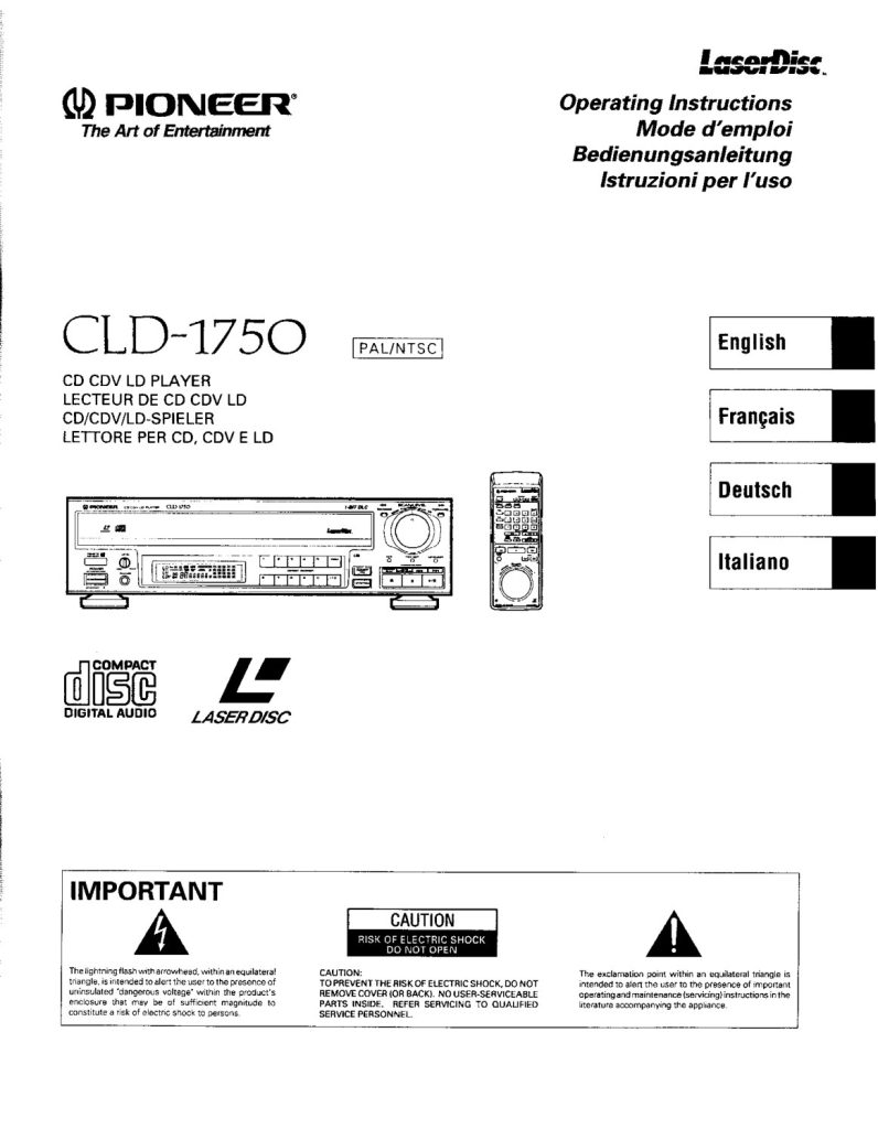 CLD-1750-EN-FR-DE-IT Scan Manual (Instant Download)