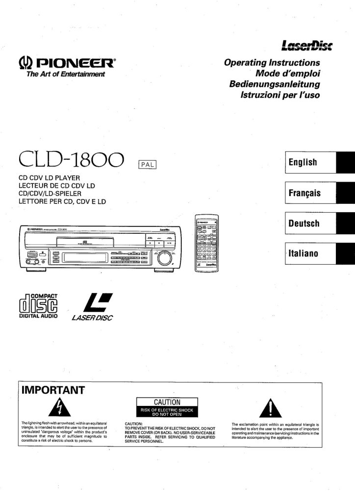 CLD-1800-EN-FR-DE-IT Scan Manual (Instant Download)