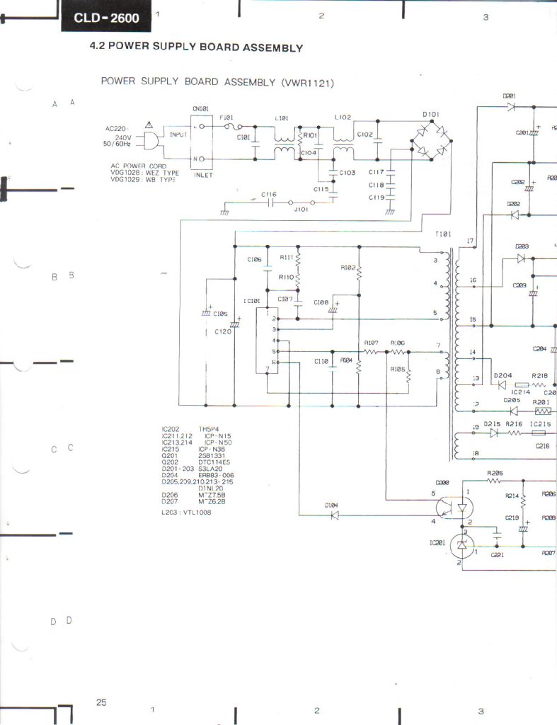 CLD-2600 schematics in color Manual (Instant Download)