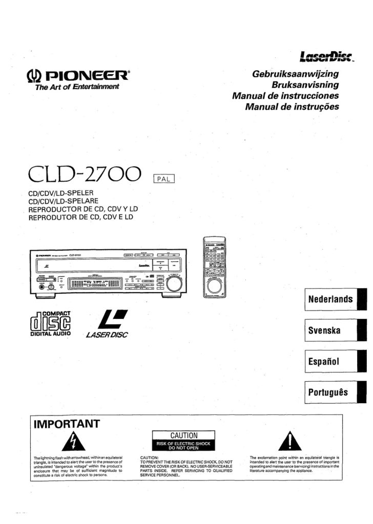 CLD-2700-NL-SE-ES-PT Scan Manual (Instant Download)