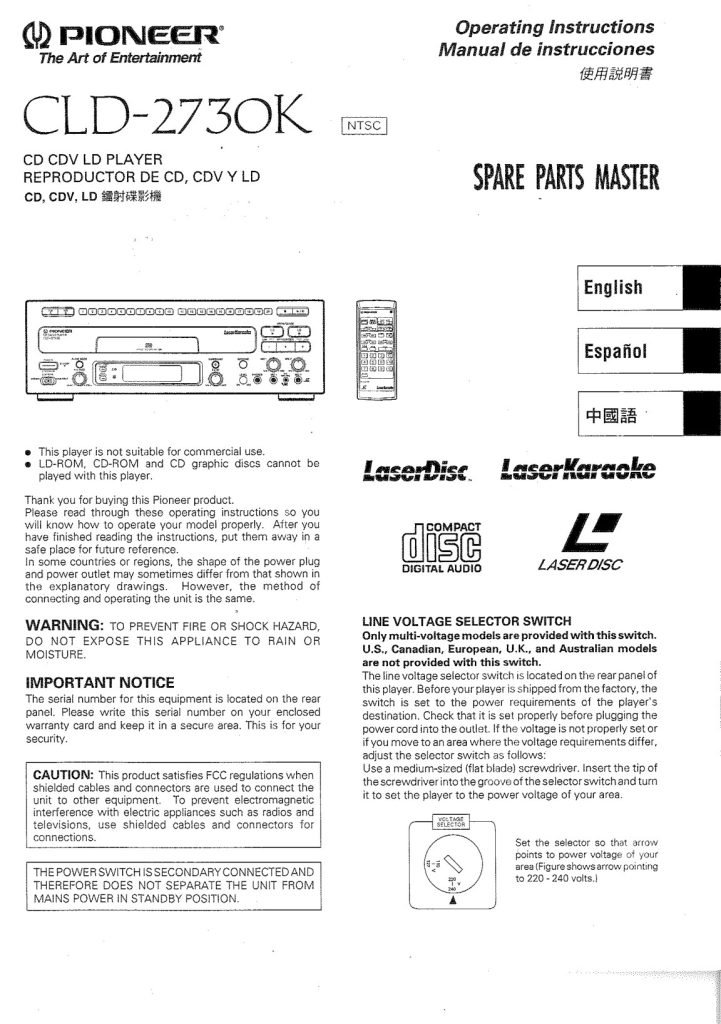 CLD-2730K-EN Scan Manual (Instant Download)