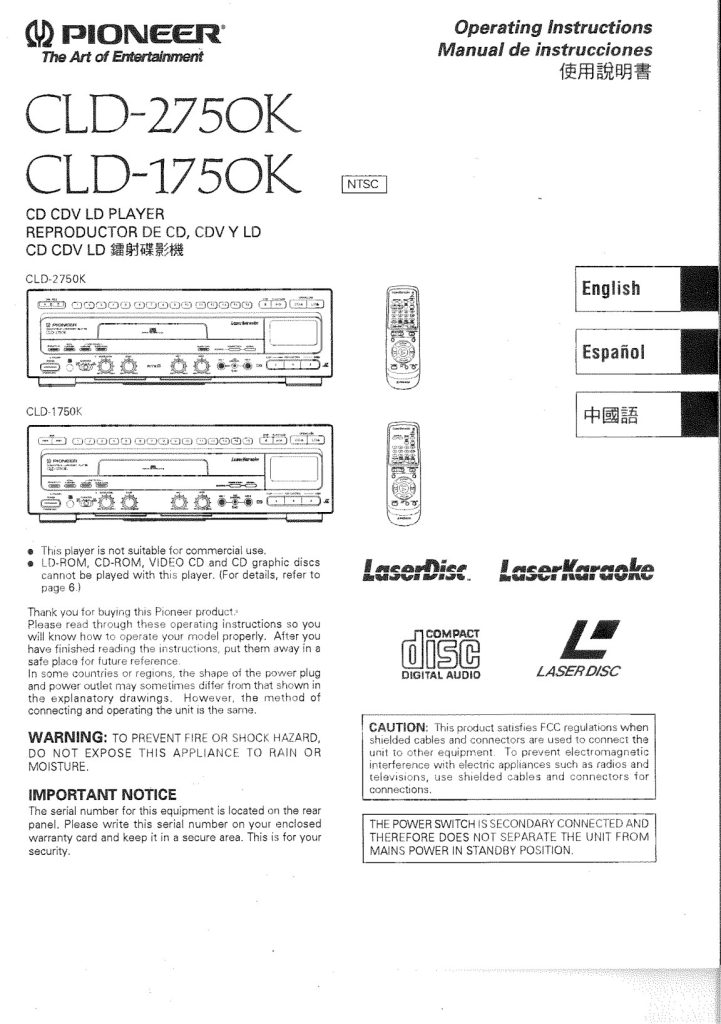 CLD-2750K-EN Scan-VRB1149 Manual (Instant Download)