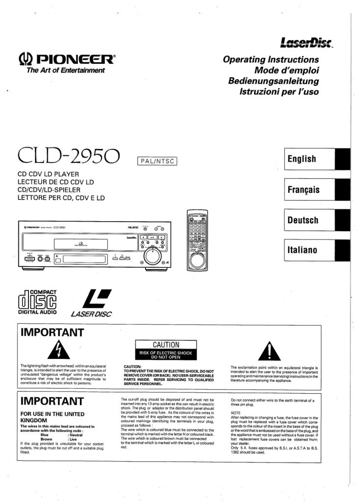 CLD-2950-EN-DE-FR-IT Scan-VRE1021 Manual (Instant Download)