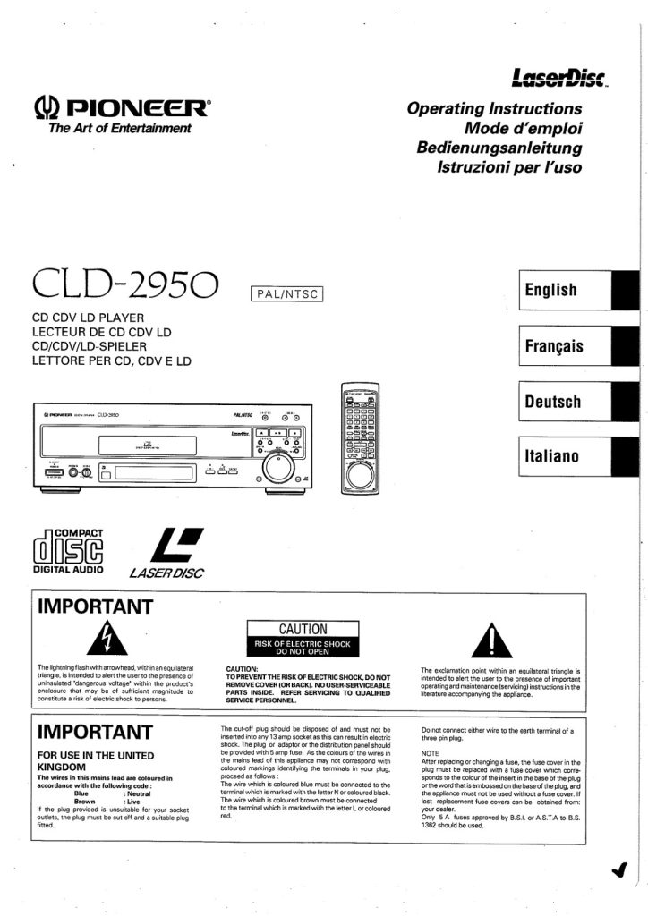 CLD-2950-EN-DE-FR-IT Scan-VRE1027 Manual (Instant Download)