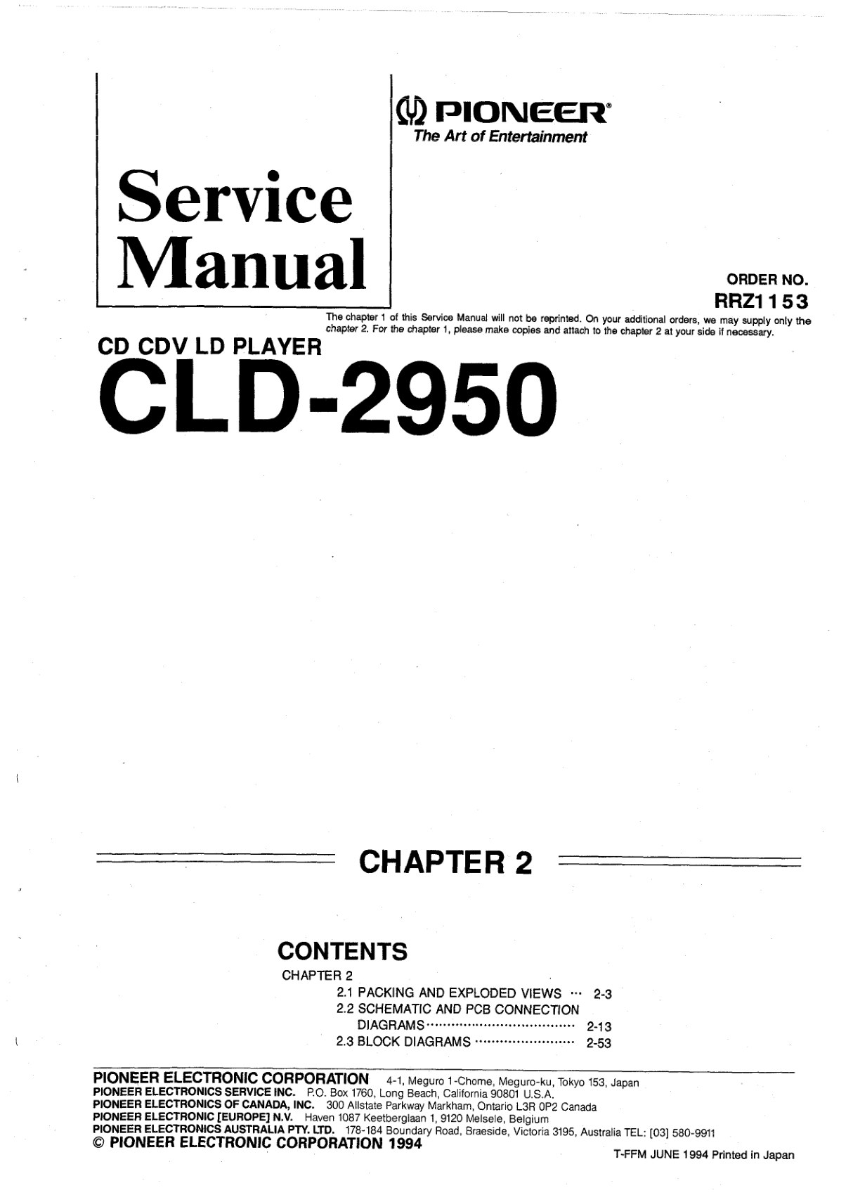 CLD-2950-EN Service Manual Scan-RRZ1153 (Instant Download)