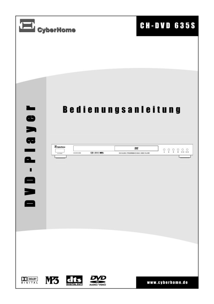 CyberHome CH DVD 635 manual DE Manual (Instant Download)