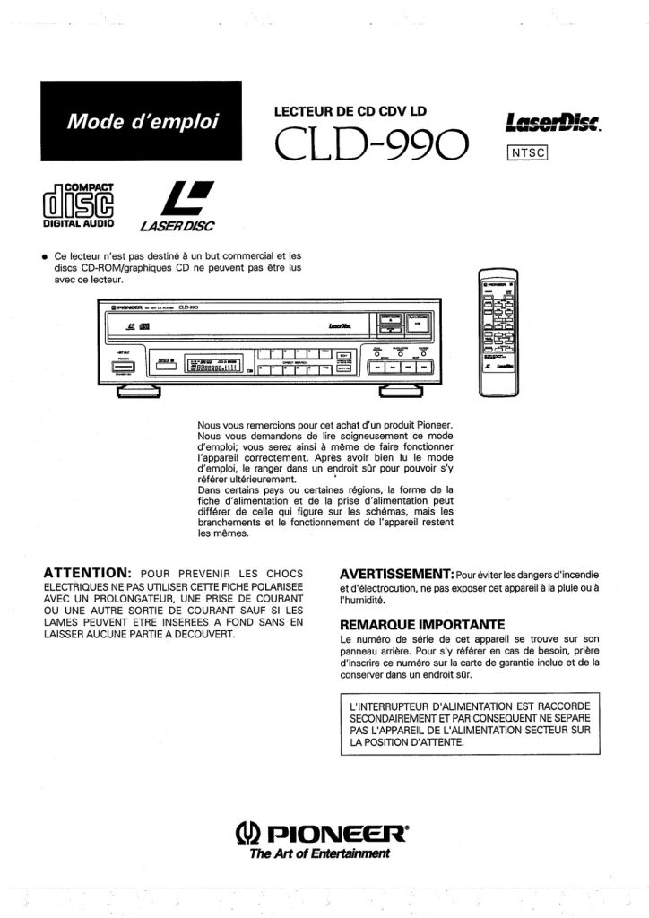 CLD-990-FR Scan Manual (Instant Download)