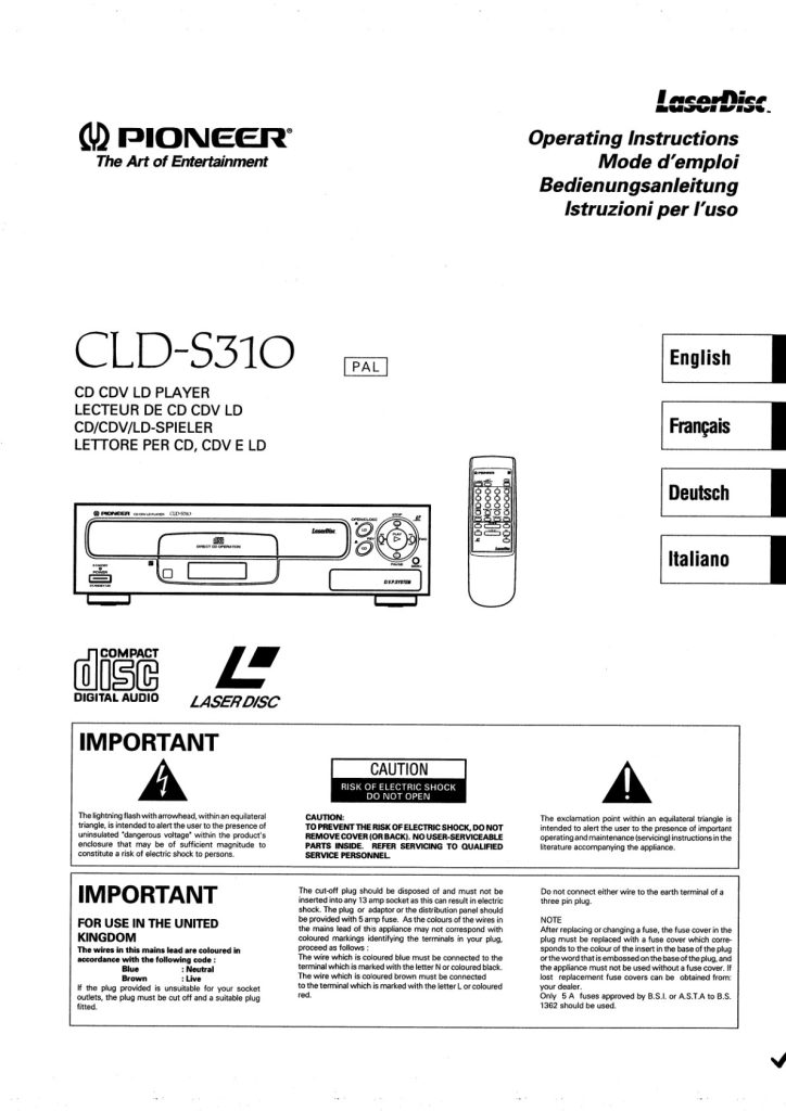 CLD-S310-EN-FR-DE-IT Scan Manual (Instant Download)