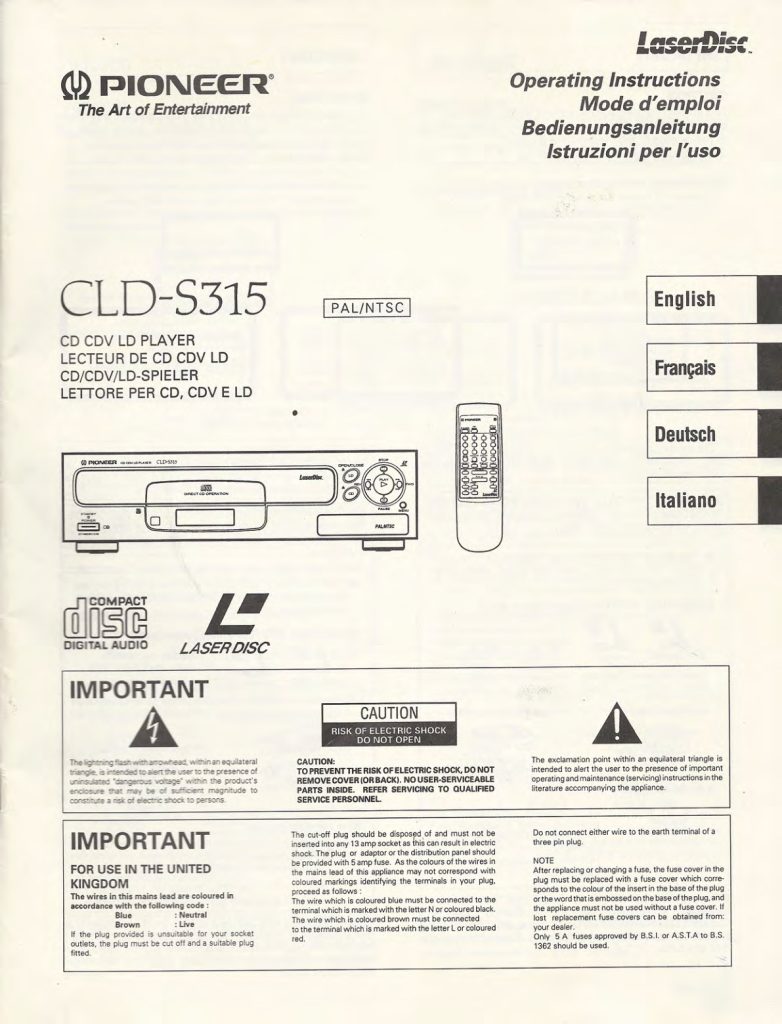 CLD-S315-EN-FR-DE-IT Scan Manual (Instant Download)