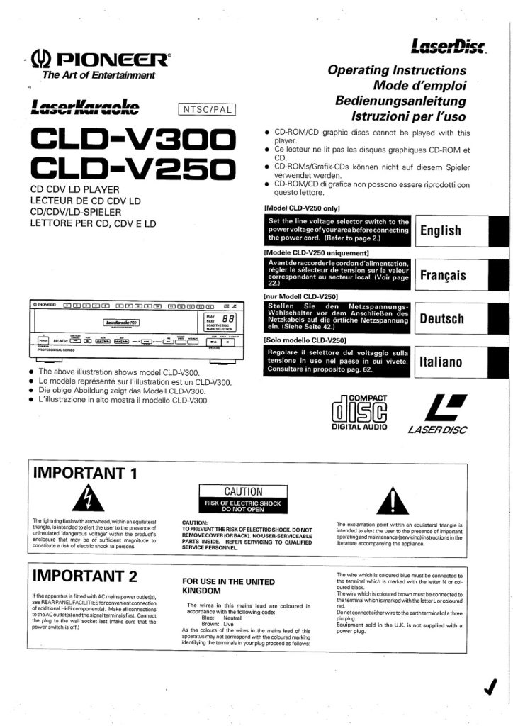 CLD-V250-EN-FR-DE-IT Scan Manual (Instant Download)