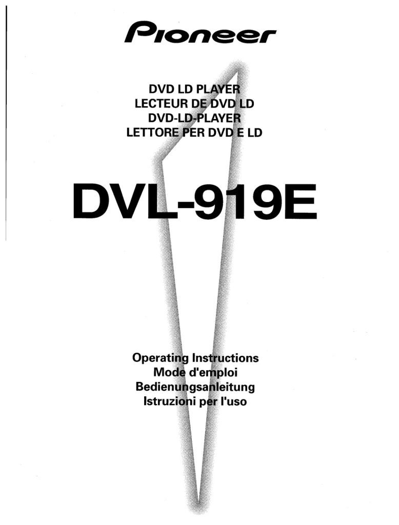 DVL-919-EN-FR-DE-IT-Scan Manual (Instant Download)