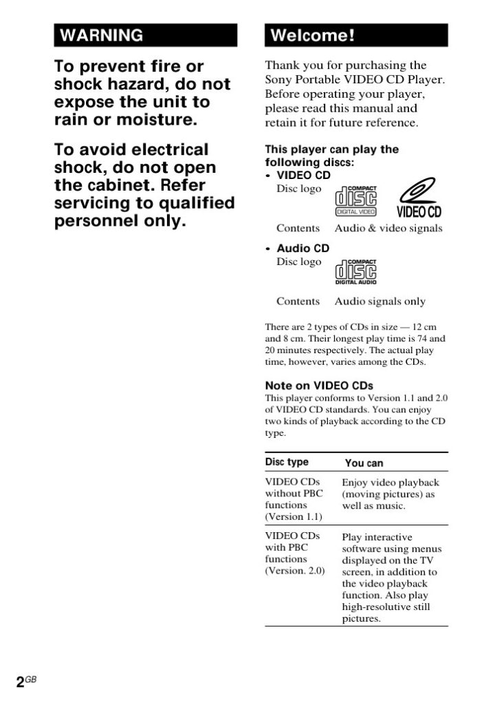 Sony D V55 user manual (Instant Download)