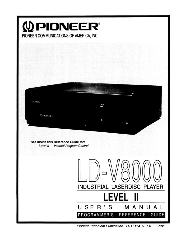 LD-V8000 Manual Level 2 (Instant Download)