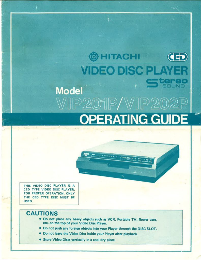 HITACHI-VIP201P-VIP202P Scan Manual (Instant Download)
