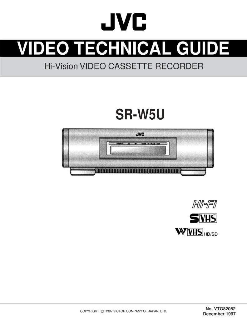JVC SR-W5U W-VHS Service Manual EN (Instant Download)
