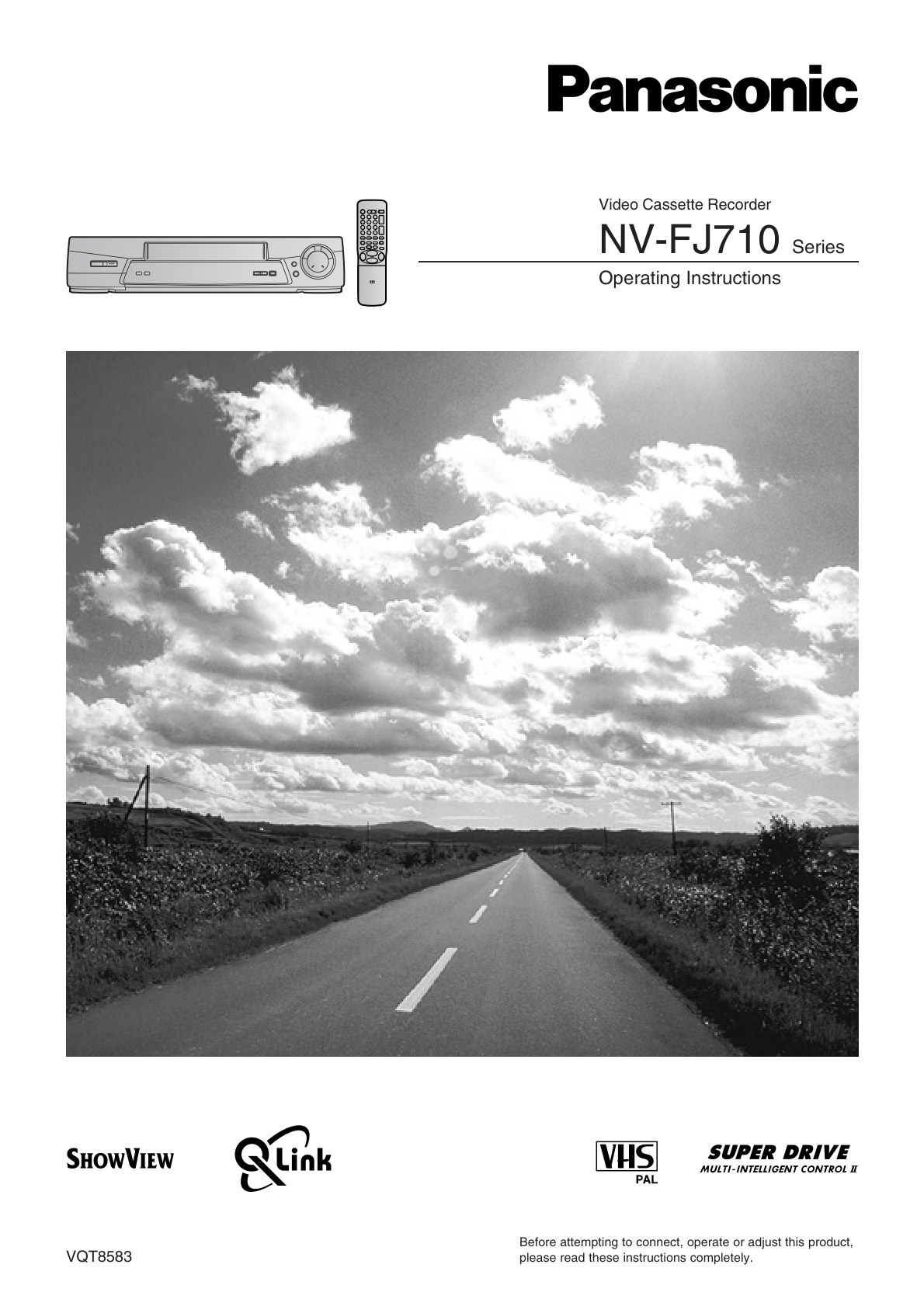 Panasonic NV-FJ710 VHS Owner Manual EN (Instant Download)