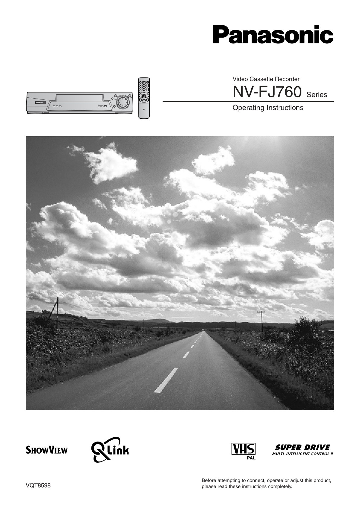 Panasonic NV-FJ760 VHS Owner Manual EN (Instant Download)