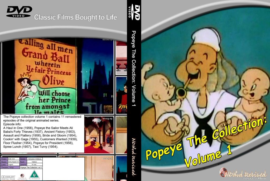 Popeye The Collection: Volume 1 standard DVD