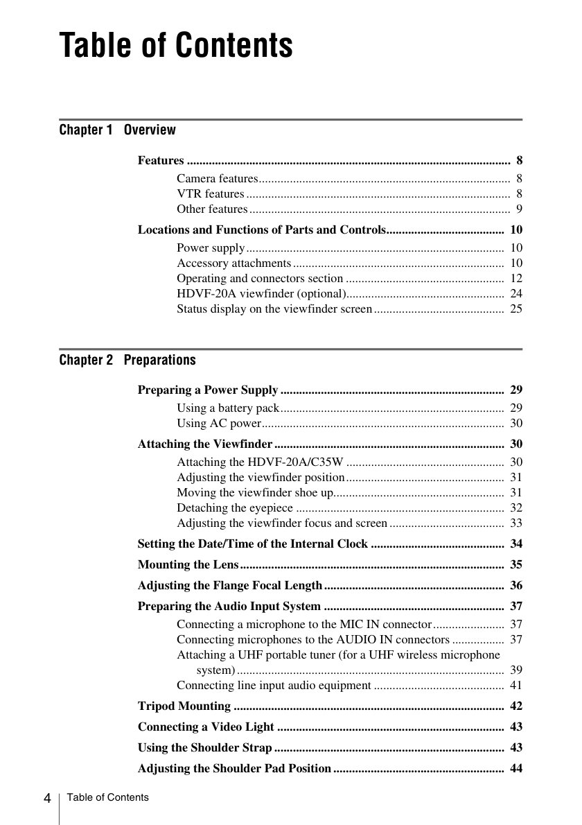 Sony HDW-650 HDCAM / XDCAM Owner Manual EN (Instant Download) - Image 2