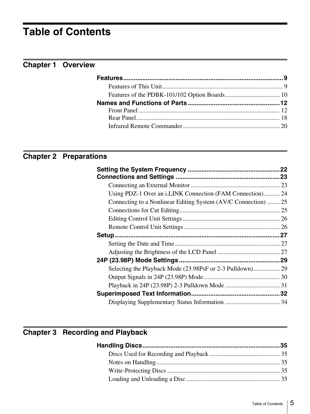 Sony PDW-F30 HDCAM / XDCAM Owner Manual EN (Instant Download) - Image 2