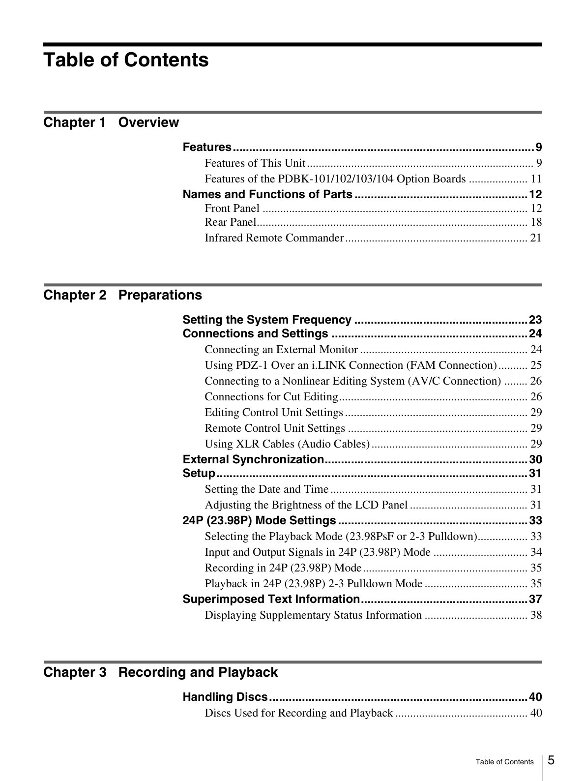 Sony PDW-F70 HDCAM / XDCAM Owner Manual EN (Instant Download) - Image 2