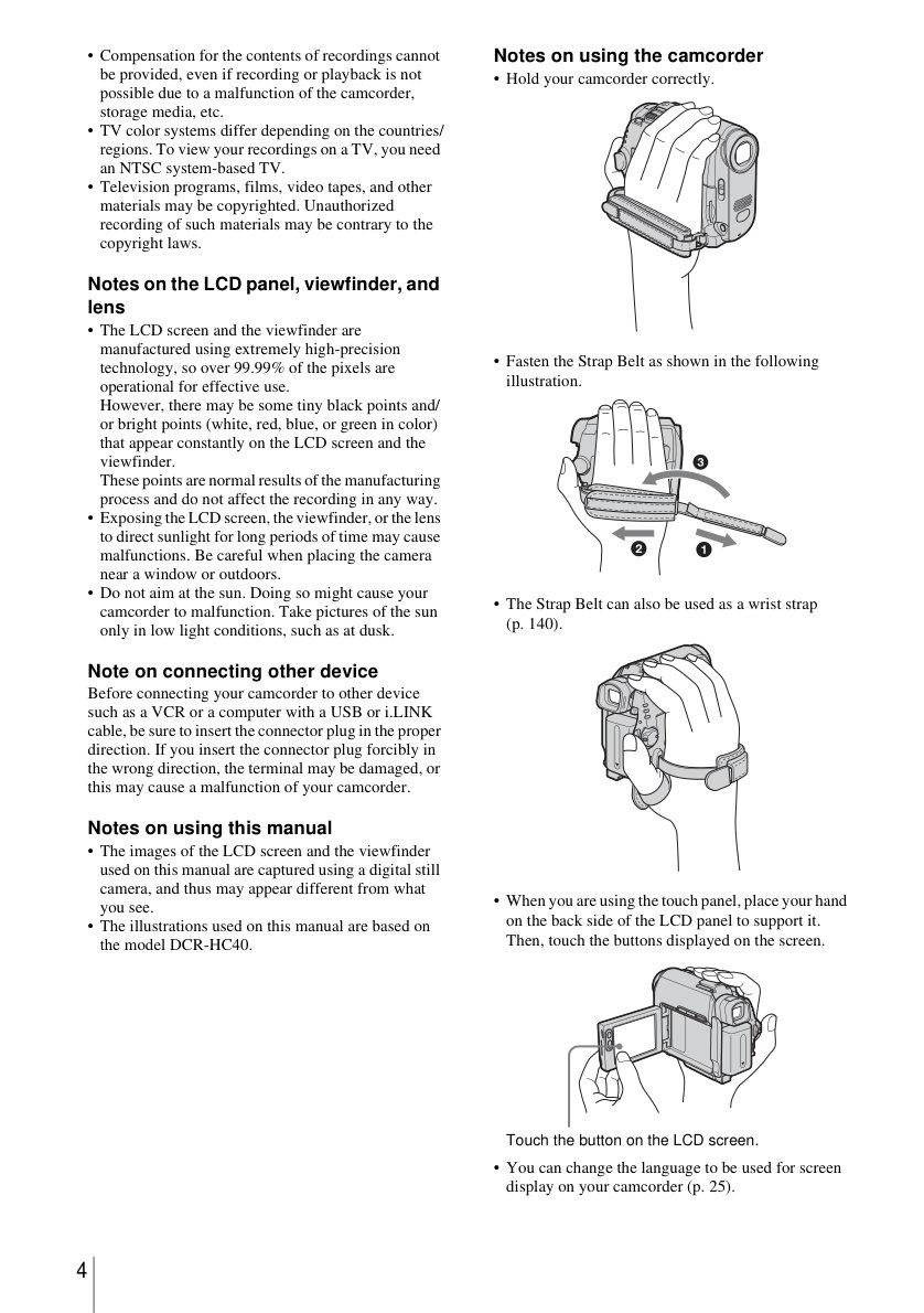 Sony DCR-HC40 MiniDV Owner Manual EN (Instant Download) - Image 2