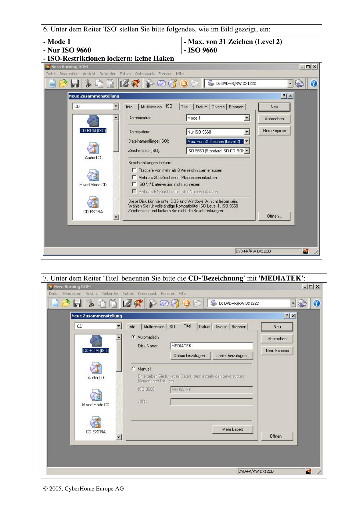 CyberHome CH DVR 1600ME manual DE Manual (Instant Download) - Image 2