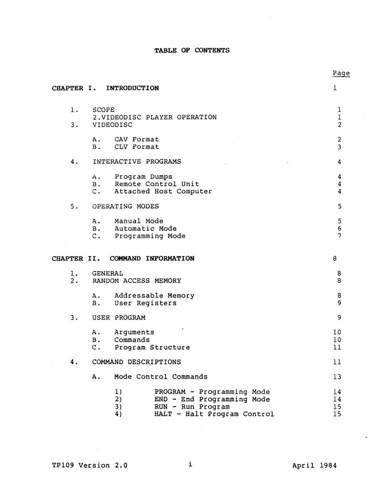 TP109 LD-V6000 Users Manual Version 2 0 Apr1984 (Instant Download) - Image 2