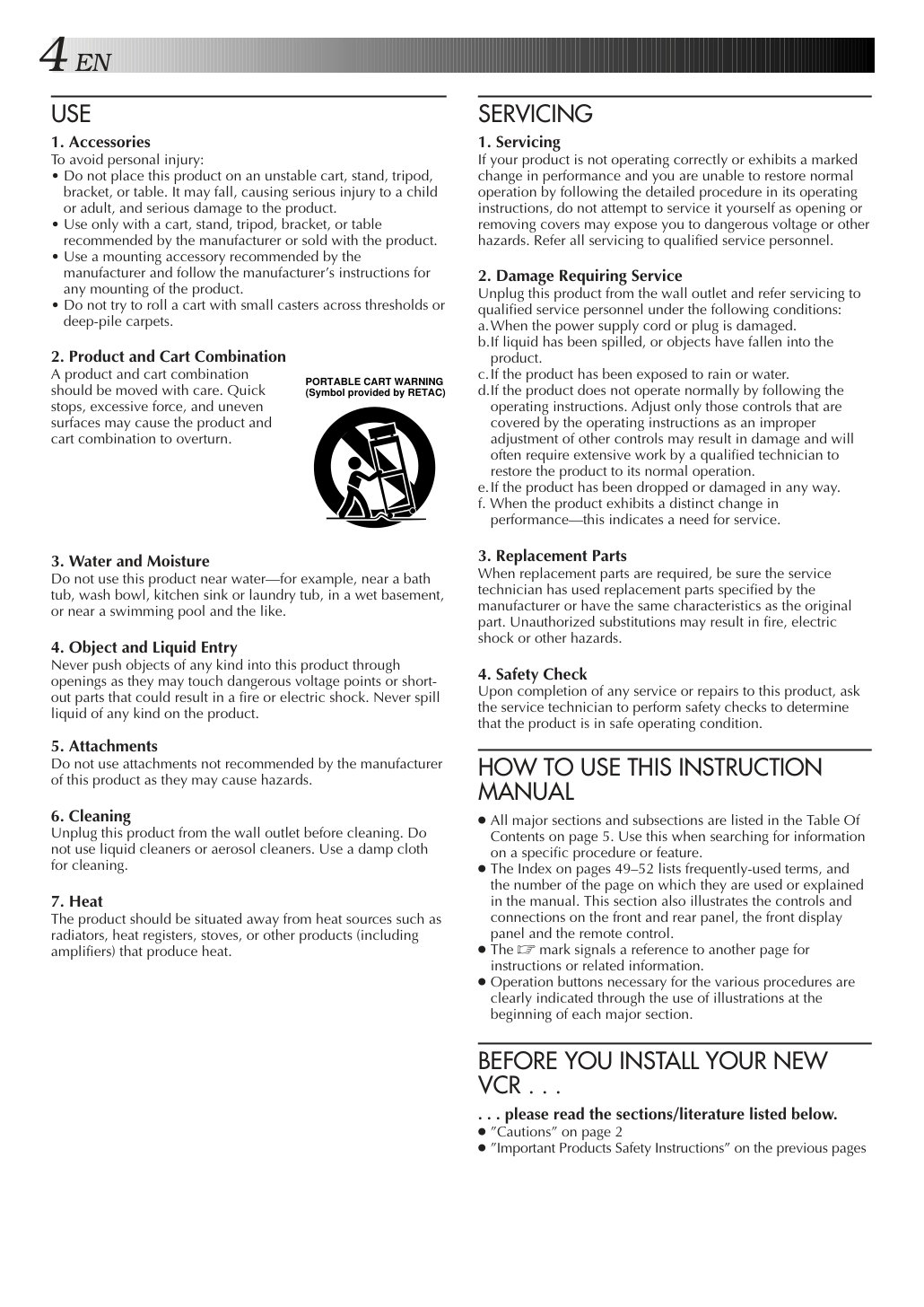 JVC HR-VP473U VHS Owner Manual EN (Instant Download) - Image 2