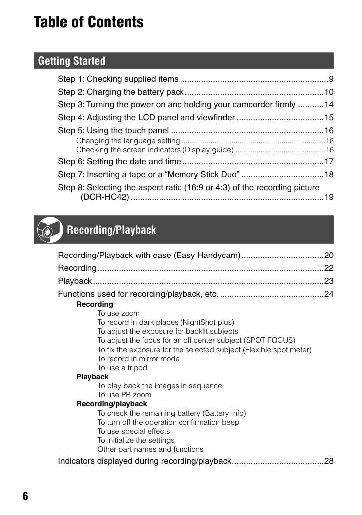 Sony DCR-HC32 MiniDV Owner Manual EN (Instant Download) - Image 3