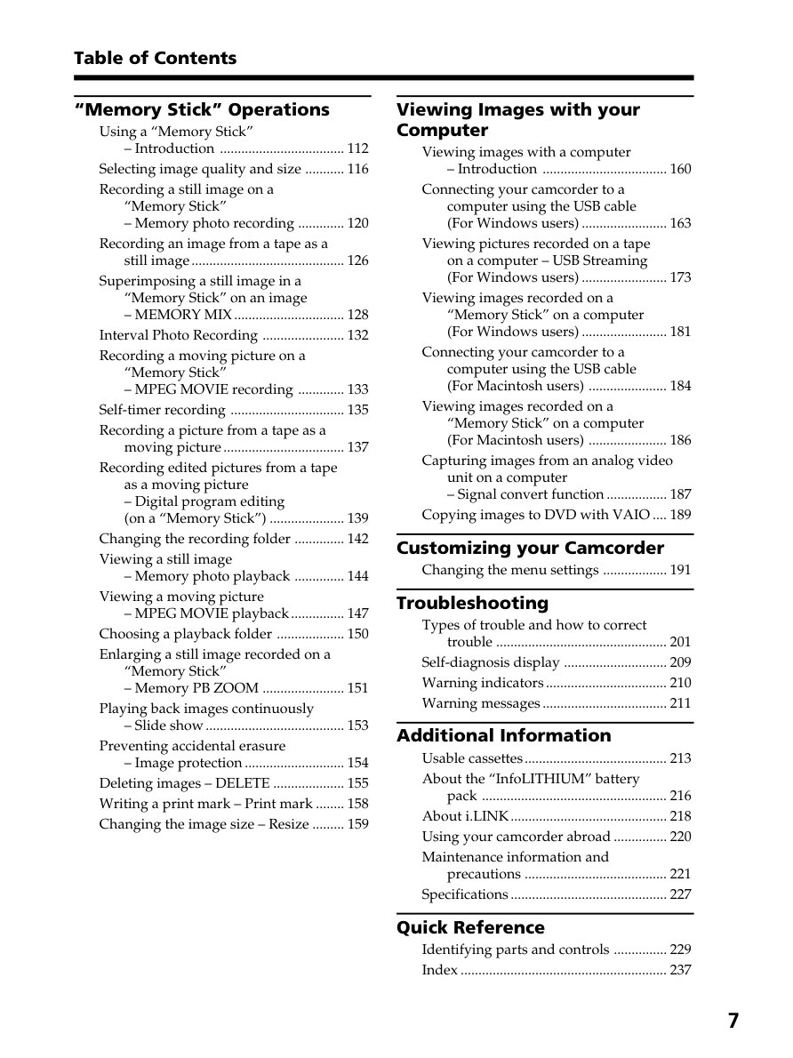 Sony DCR-PC105 MiniDV Owner Manual EN (Instant Download) - Image 3